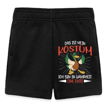 Faschingskostüm DAS IST MEIN MENSCHEN KOSTÜM - Baby Shorts - Schwarz - Vorne