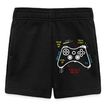 Gamer Controller Graffiti - Baby Shorts - black - Front