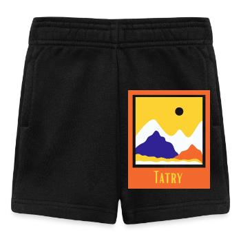 Montagnes Tatry - Short Bébé - noir - Devant
