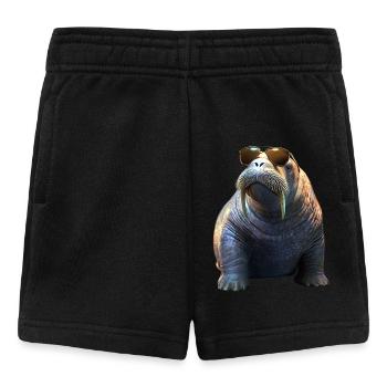 Walross Stoßzähne Robbe Wilde Pazifische Walrosse - Baby Shorts - Schwarz - Vorne