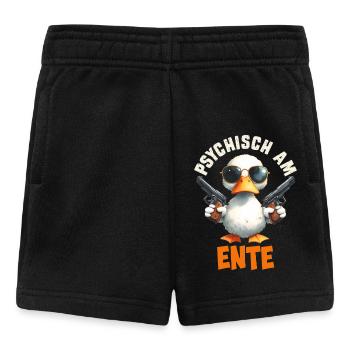Entenkostüm PSYCHISCH AM ENTE Lustiges Karenval - Baby Shorts - Schwarz - Vorne