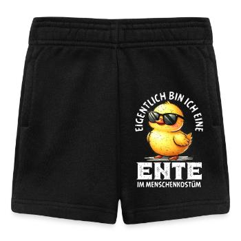 Karneval Kostüm EIGENTLICH BIN ICH EINE ENTE - Baby Shorts - Schwarz - Vorne