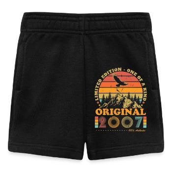 18 Jahre 2007 Vintage Retro Geburtstagsgeschenk - Baby Shorts - Schwarz - Vorne
