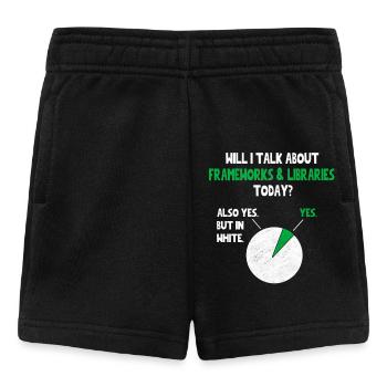 Programmierer: Werde ich über lustiges Zitat Hum sprechen? - Baby Shorts - Schwarz - Vorne
