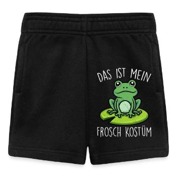 Karneval Kostüm Frosch DAS IST MEIN FROSCH KOSTÜM - Baby Shorts - Schwarz - Vorne