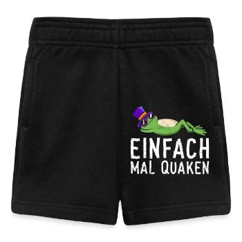 Karneval Party EINFACH MAL QUACKEN Lustiges - Baby Shorts - Schwarz - Vorne