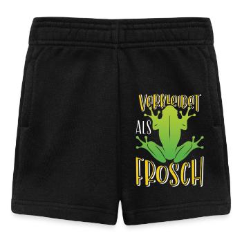 Faschingsparty VERKLEIDET ALS FROSCH Lustiges - Baby Shorts - Schwarz - Vorne