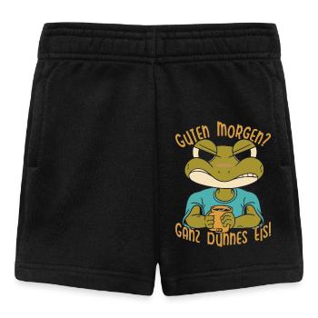 Karneval Kostüm GUTEN MORGEN? GANZ DÜNNES EIS - Baby Shorts - Schwarz - Vorne