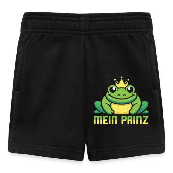 Karneval Party Männer MEIN PRINZ Lustiges Frosch - Baby Shorts - Schwarz - Vorne