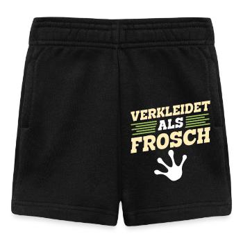Faschingsparty VERKLEIDET ALS FROSCH Lustiges - Baby Shorts - Schwarz - Vorne