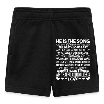 Air Traffic Controller's Wife - Baby Shorts - black - Front