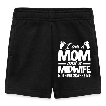 Mom and midwife Nothing shocks me - Baby Shorts - black - Front