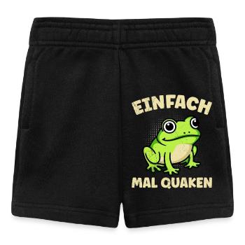 Karneval Party EINFACH MAL QUACKEN Lustiges - Baby Shorts - Schwarz - Vorne