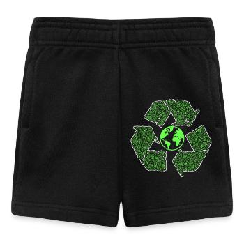 Earth Day Recycle To Save Earth - Baby Shorts - black - Front