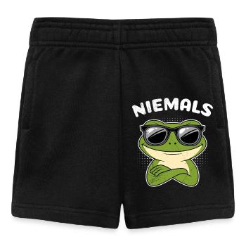 Karneval Party Sturer Frosch NIEMALS Lustiges - Baby Shorts - Schwarz - Vorne