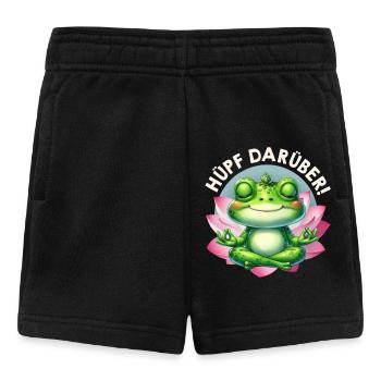 Karneval Kostüm HÜPF DARÜBER! Froschkostüm - Baby Shorts - Schwarz - Vorne
