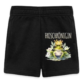 Karneval Kostüm FROSCHKÖNIGIN Lustiges Fasching - Baby Shorts - Schwarz - Vorne
