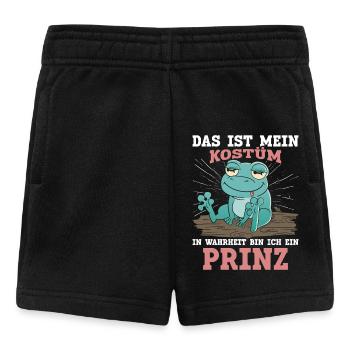 Froschkostüm DAS IST MEIN KOSTÜM BIN EIN PRINZ - Baby Shorts - Schwarz - Vorne