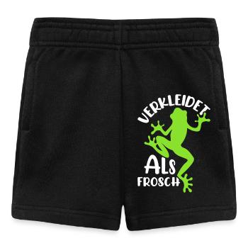Faschingsparty VERKLEIDET ALS FROSCH Lustiges - Baby Shorts - Schwarz - Vorne