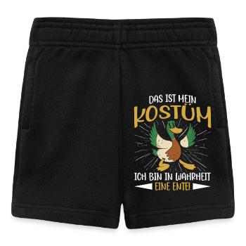 Faschingskostüm DAS IST MEIN MENSCHEN KOSTÜM - Baby Shorts - Schwarz - Vorne