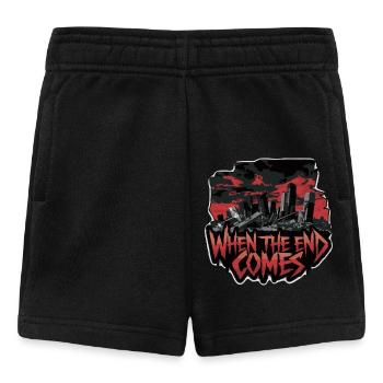 QUAND VIENT LA FIN - Short Bébé - noir - Devant