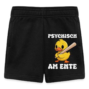 Faschings Party PSYCHISCH AM ENTE Lustiges - Baby Shorts - Schwarz - Vorne