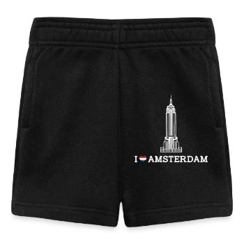 J’aime Amsterdam Empire Building Netherland Lover - Short Bébé - noir - Devant