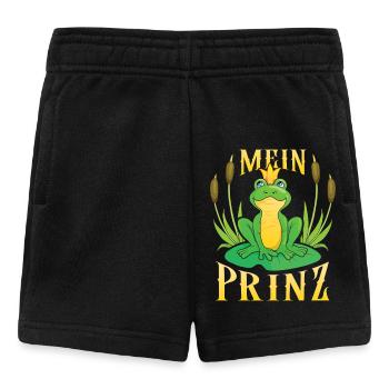 Karneval Party Männer MEIN PRINZ Lustiges Frosch - Baby Shorts - Schwarz - Vorne