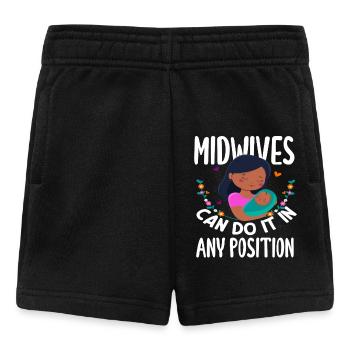 Midwives can do it in any position - Baby Shorts - black - Front