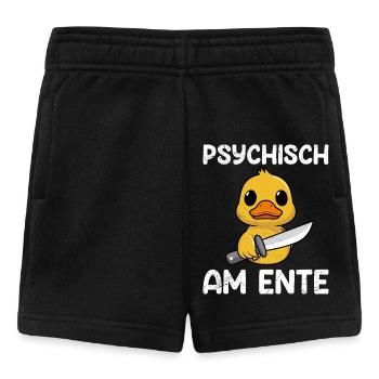 Faschings Party PSYCHISCH AM ENTE Lustiges - Baby Shorts - Schwarz - Vorne