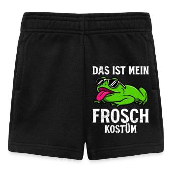 Karneval Kostüm Frosch DAS IST MEIN FROSCH KOSTÜM - Baby Shorts - Schwarz - Vorne