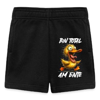 Karneval Ente BIN TOTAL AM ENTE Lustiges - Baby Shorts - Schwarz - Vorne