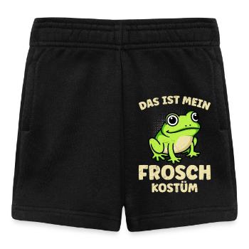Karneval Kostüm Frosch DAS IST MEIN FROSCH KOSTÜM - Baby Shorts - Schwarz - Vorne
