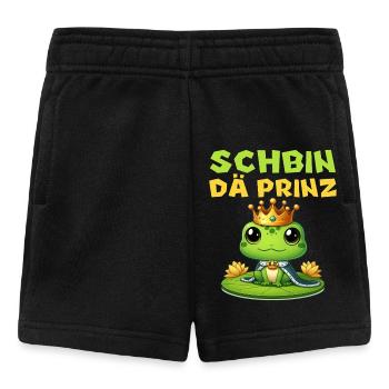 Karneval Kostüm SCHBIN DÄ PRINZ Lustiges - Baby Shorts - Schwarz - Vorne