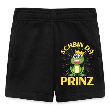 Karneval Kostüm Party SCHBIN DA PRINZ Lustiges - Baby Shorts - Schwarz - Vorne