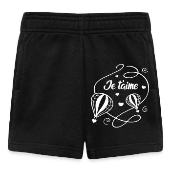 Ich liebe dich - Baby Shorts - Schwarz - Vorne