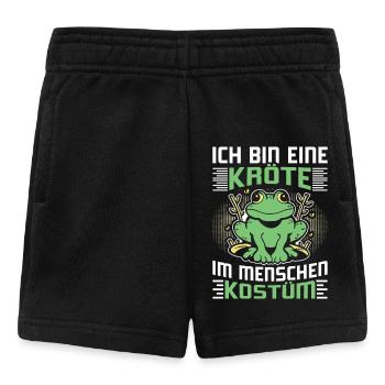 Karneval Kostüm Party BIN EINE KRÖTE DAS IST MEIN - Baby Shorts - Schwarz - Vorne