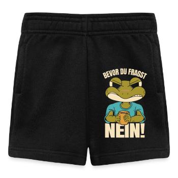 Froschkostüm BEVOR DU FRAGST NEIN! Lustiges - Baby Shorts - Schwarz - Vorne
