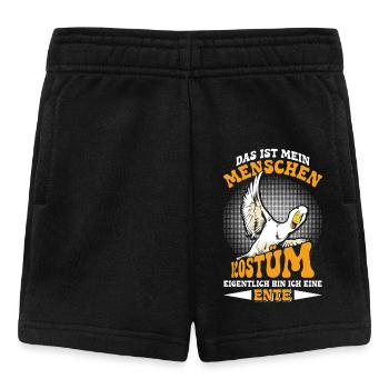 Faschingskostüm DAS IST MEIN MENSCHEN KOSTÜM - Baby Shorts - Schwarz - Vorne
