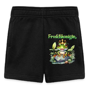Froschkostüm FROSCHKÖNIGIN Lustiges Karneval - Baby Shorts - Schwarz - Vorne