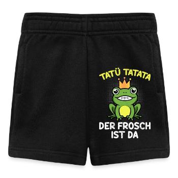 Faschings Kostüm TATÜ TATATA DER FROSCH IST DA - Baby Shorts - Schwarz - Vorne