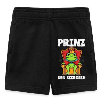 Faschings Frosch PRINZ DER SEEROSEN Lustiges - Baby Shorts - Schwarz - Vorne