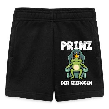 Faschings Frosch PRINZ DER SEEROSEN Lustiges - Baby Shorts - Schwarz - Vorne