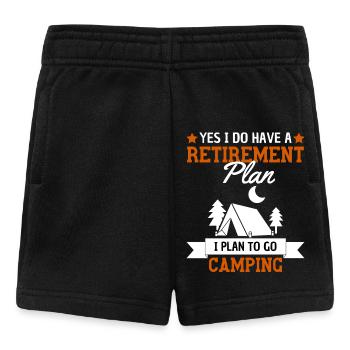Camping Plan de retraite Retraités Camping - Short Bébé - noir - Devant