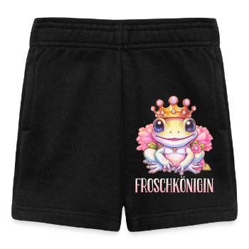 Karneval Kostüm FROSCHKÖNIGIN Lustiges Fasching - Baby Shorts - Schwarz - Vorne