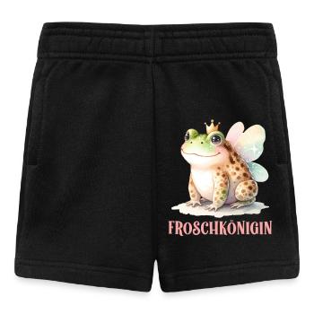 Karneval Party Kostüm FROSCHKÖNIGIN Lustiges - Baby Shorts - Schwarz - Vorne