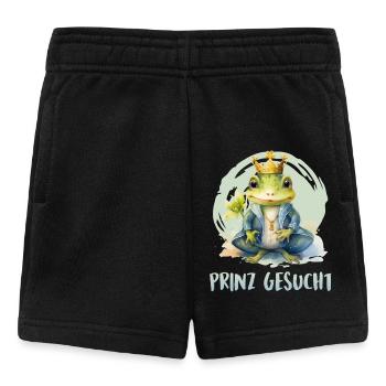 Karneval Kostüm PRINZ GESUCHT Froschkostüm - Baby Shorts - Schwarz - Vorne