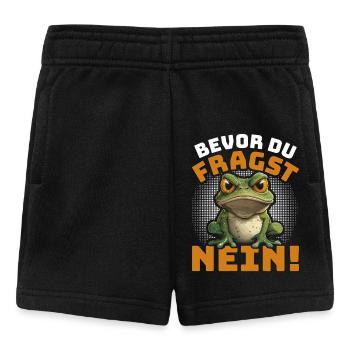 Karneval Kostüm BEVOR DU FRAGST NEIN! Lustiges - Baby Shorts - Schwarz - Vorne