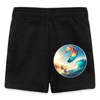 Kitesurfing Kitesurfer Kiteboard - Baby Shorts - black - Front