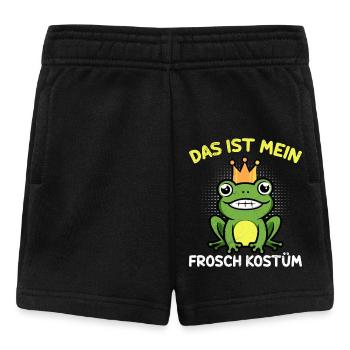 Karneval Kostüm Frosch DAS IST MEIN FROSCH KOSTÜM - Baby Shorts - Schwarz - Vorne